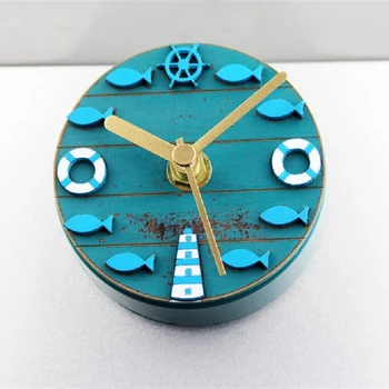 

3D Retro Wood Sea Wall Clock Fish Cylinder Magnets Digital Wall Clocks Battery Home Decor Wandklok Decoration Watch Zegar 50w226