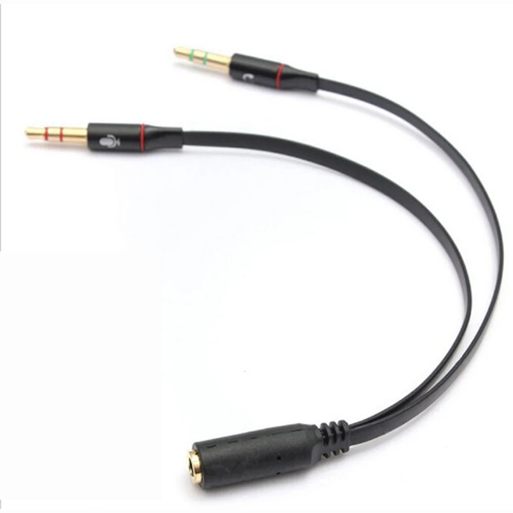 3,5 мм разветвитель для аудиокабеля наушники 3,5 мм 1 Женский до 2 Мужской аудио сплиттер кабель 3,5 мм переходной кабель для ПК/ноутбука