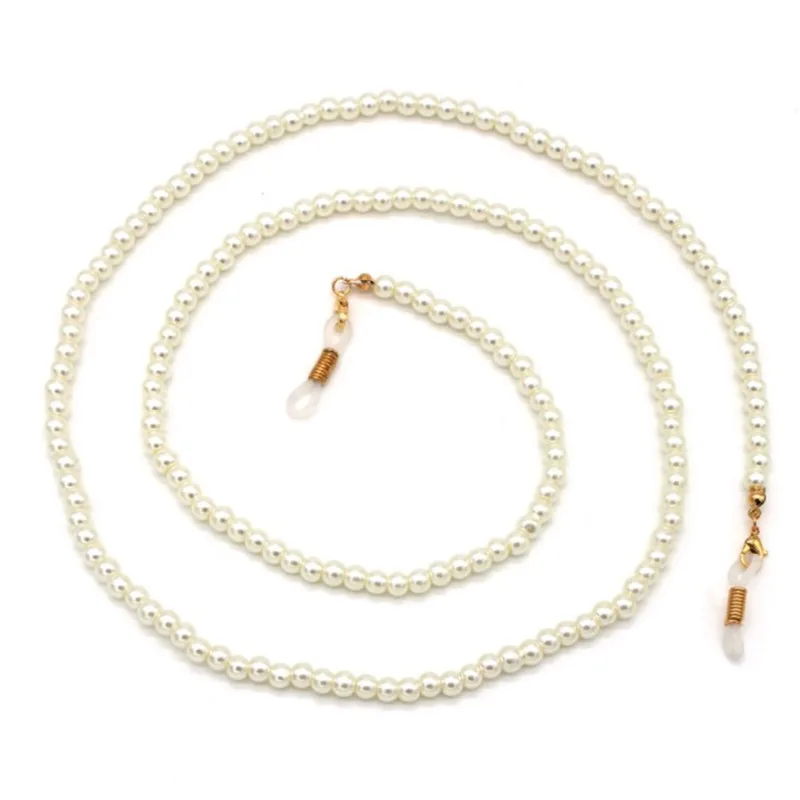 

Women Handmade Pearl Beaded Sunglass Eyeglasses Reading Glasses Chain Cord Holder