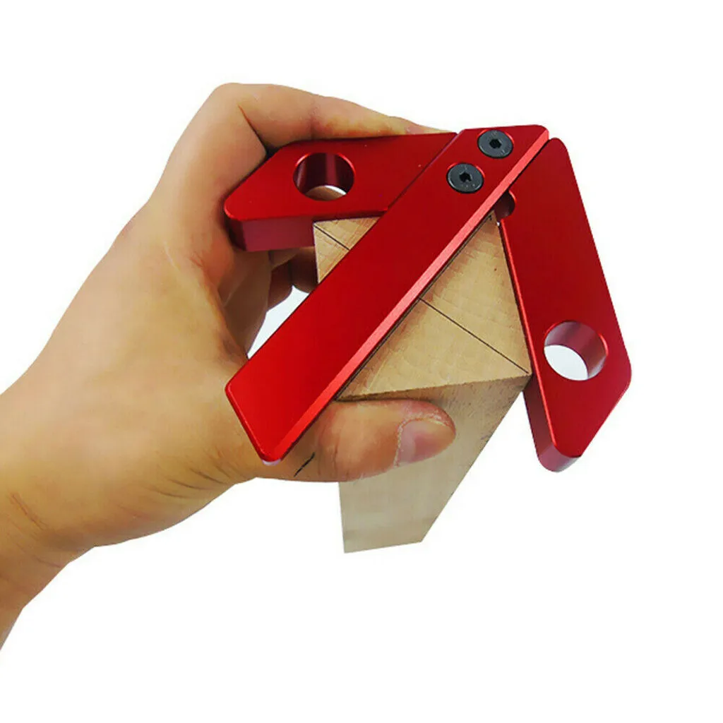 

Clamps Woodworking 45/90 Degree Right Angle Line Gauge Center Scribe Tool Ruler Gauge