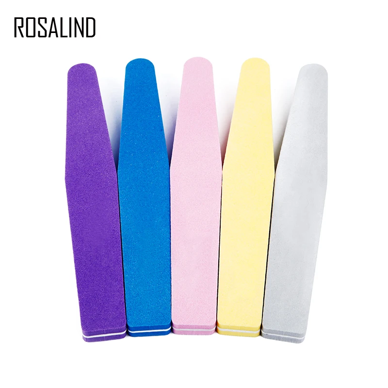 Rosalind пилка для ногтей высокого качества 1 шт. буферная губка маникюрная пилка губчатая пилка полосы полировки наклеки для ногтей пилка