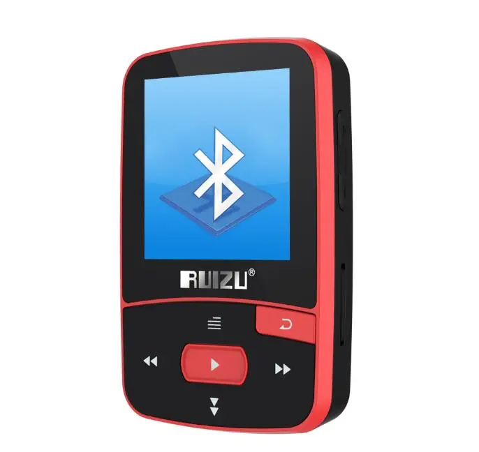 Ruidu X50 Спортивный Bluetooth MP3 MP4 музыкальный плеер ruidu X50 1,5 дюймов экран с fm-радио, электронная книга, часы, данные - Цвет: RED