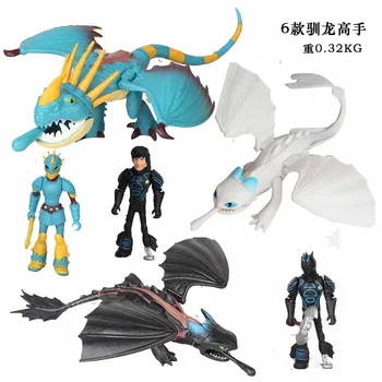 

6pcs/1lot How To Train Your Dragon Fury Toothless 8cm Action Figures Toys Brinquedo Toy Collectible Model Toys #1470