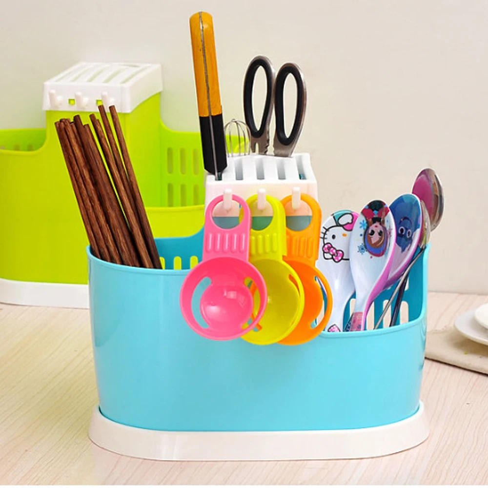 

Kitchen Multifunctional Storage Rack Kitchen Knife Fork Shelf Drain Chopsticks Spoon Holder Kitchen Utensils Storage Organizer