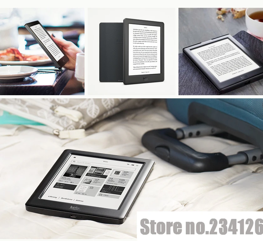 Kobo Glo HD 300PPI электронная книга 6 дюймов e-ink электронная читатель HD 1448x1072 сенсорный экран цифровые электронные книги читалка