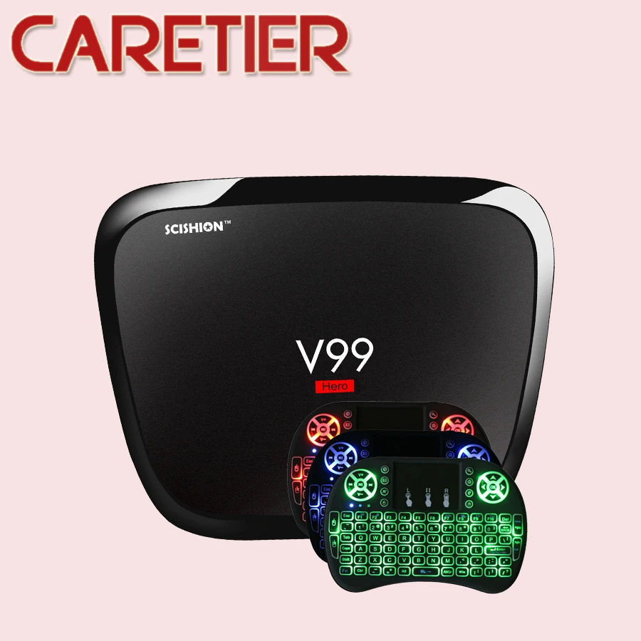 Смарт ТВ приставка scision V99 Hero 1 шт. 4 Гб ОЗУ 32 ПЗУ Android 5 Восьмиядерный процессор