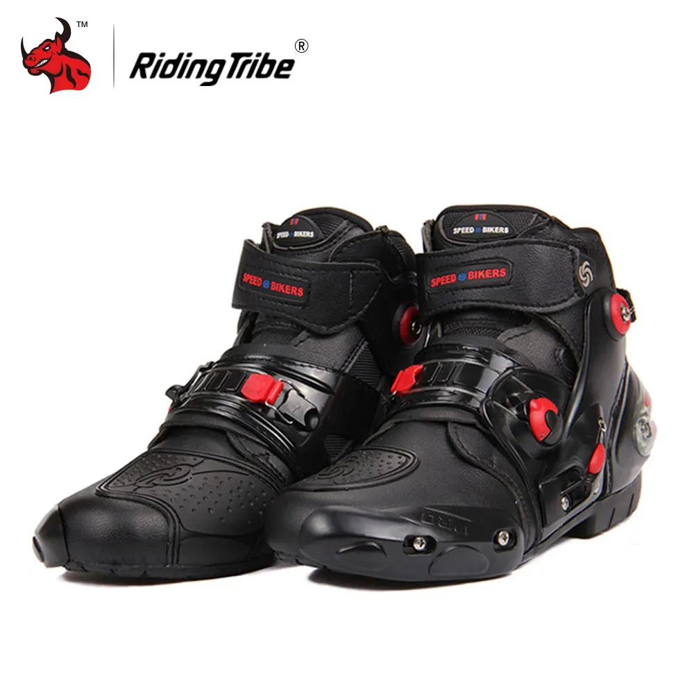 Riding Tribe Men's Motorcycle Boots Motorcycle Riding Boots Motocross