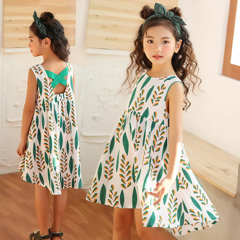 Летние Детские платья для девочек одежда новинка 2019 модное платье принцессы без
