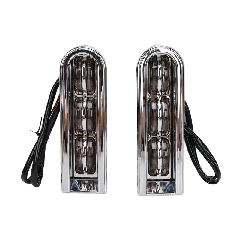 Chrome LED Light Accent Saddlebag Filler Inserts Support 1 (10)