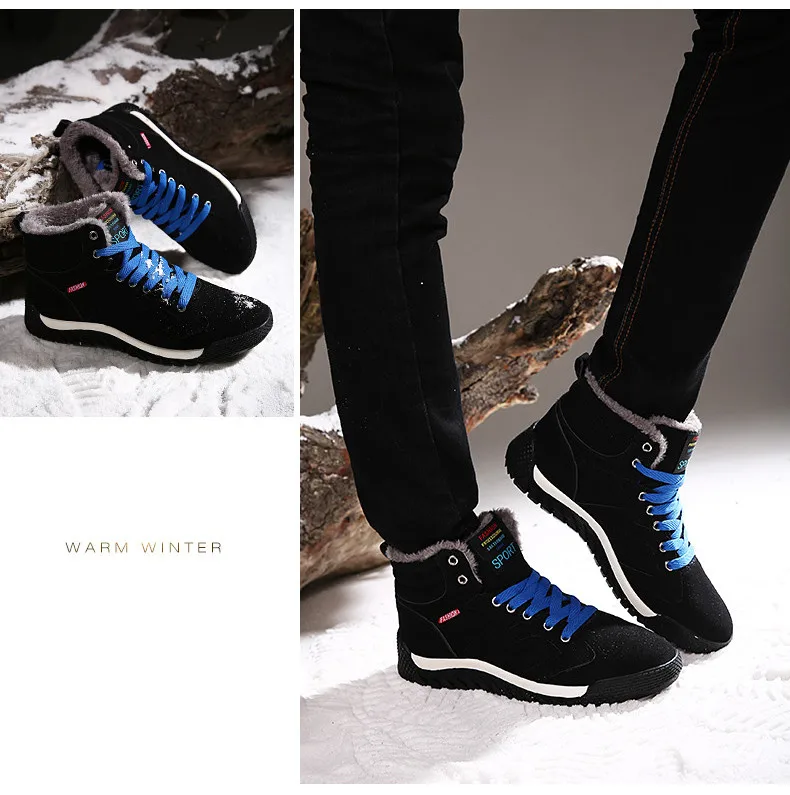 MIXIDELAI/мужские ботинки; замшевые зимние теплые ботинки; зимние ботинки; рабочая обувь; мужская обувь; модные резиновые ботильоны; большие размеры
