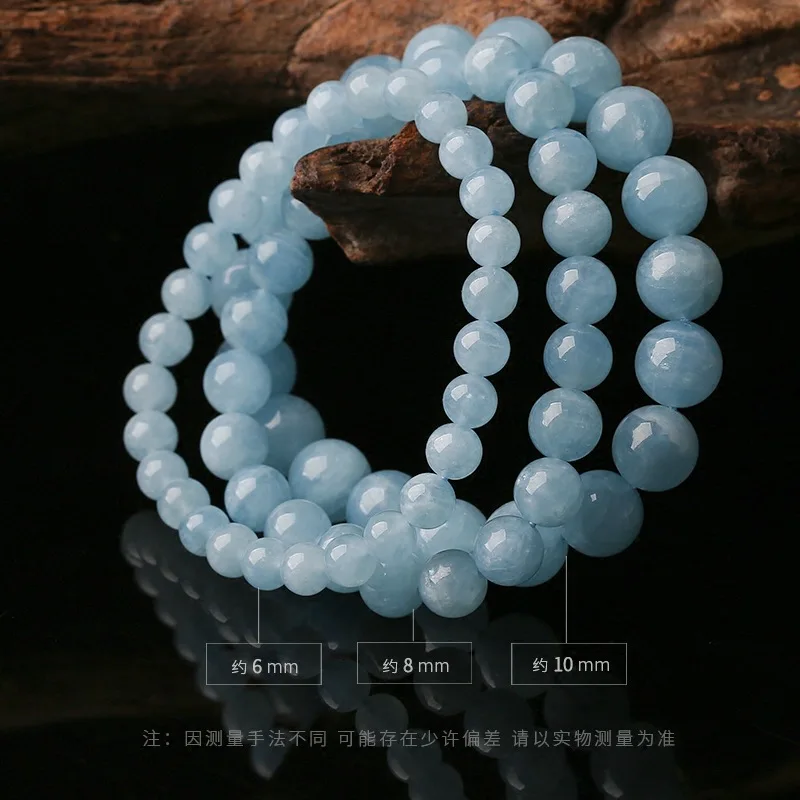 Natural Bracelet Single Circle Crystal Bracelet Jewelry 6-10mm Beads Romantic Casual Crystal Yoga Bracelet