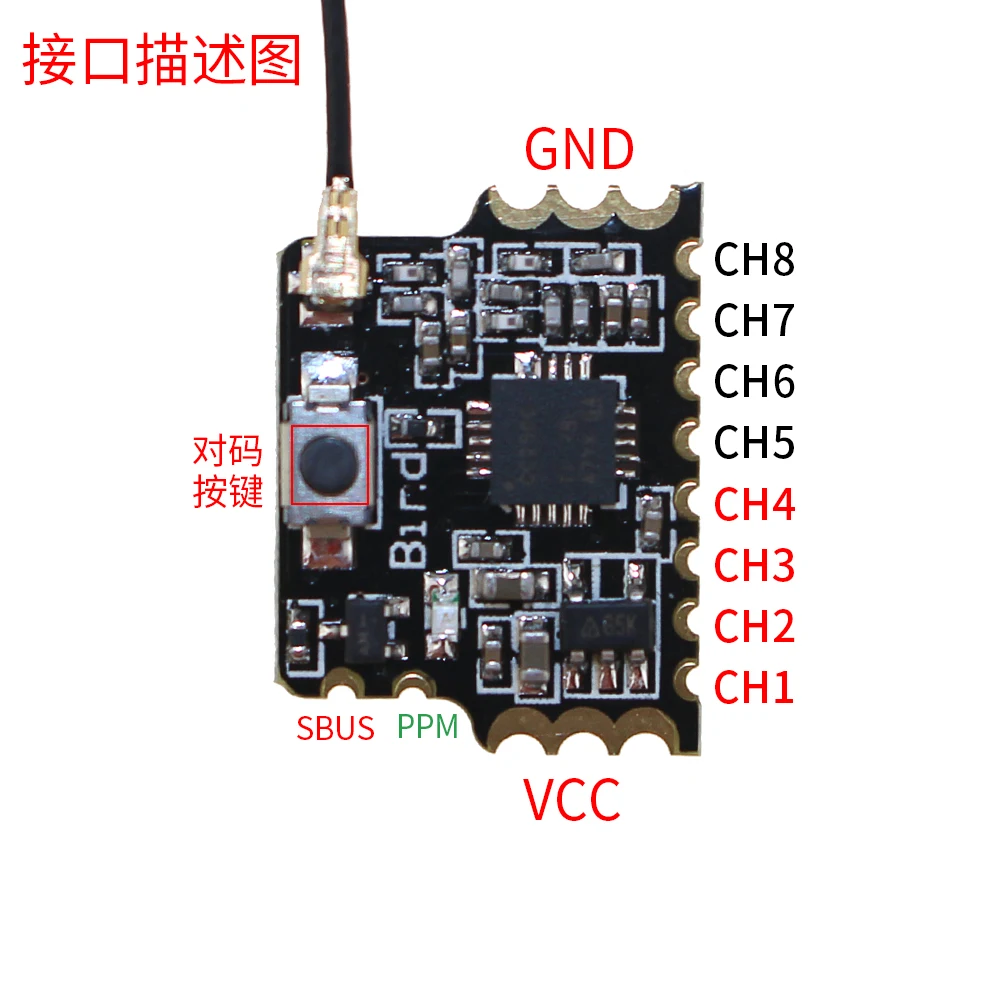 Мини приемник 2 4G 8CH D8 совместимый с PWM PPM SBUS выход X9D (Plus) DJT DFT DHT для моделей Frsky RC