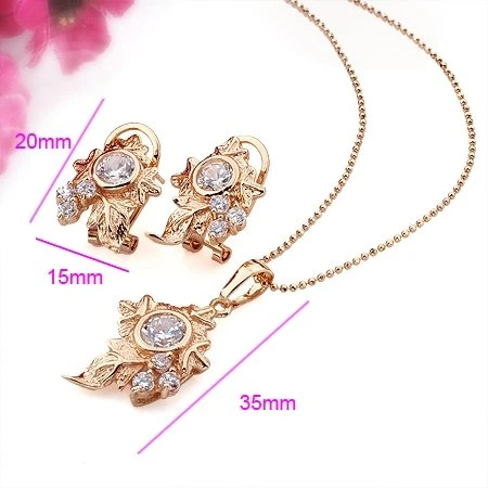 Pengiriman Gratis 18kgp Kuning Emas Berlian Cz Perhiasan Pesona Set Kalung Anting Anting Datang Dengan Kotak Hadiah 00831 06 Jewelry Sets Yellow Golddiamond Jewelry Set Aliexpress