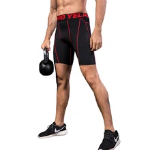 Летние спортивные шорты мужские фитнес бодибилдинг компрессия спортивные штаны Фитнес Короткие тренажерные залы мужские бег трусцой короткие штаны