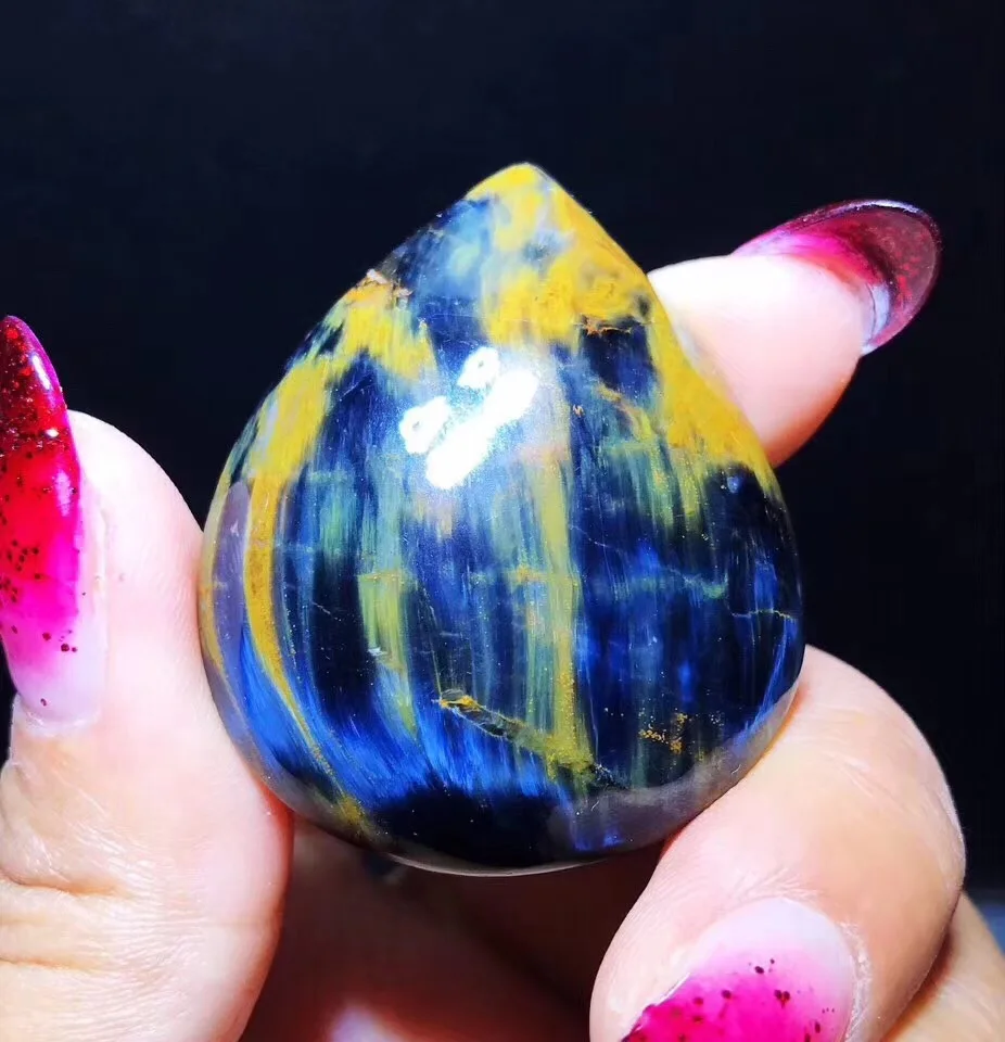 

Genuine Natural Blue Pietersite Pendant For Woman Man Gift 42x34x10mm Bead From Namibia Fashion Jewelry Pendant AAAAA
