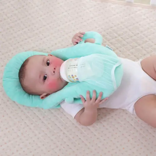 Новорожденный ребенок подушки Подушка для кормления против скатывания предотвращает плоский подголовник сна подушка PP хлопок 45X27X5 см