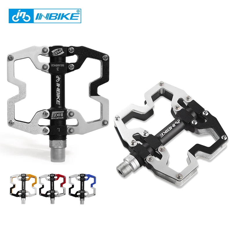 HOT Sale INBIKE Bike Pedals Aluminum Alloy Bicycle Pedal MTB Ultralight