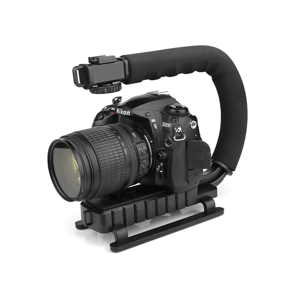 U C образный держатель ручка Видео Ручной Стабилизатор для DSLR Nikon Canon sony камера и светильник портативный SLR Steadicam для Gopro U