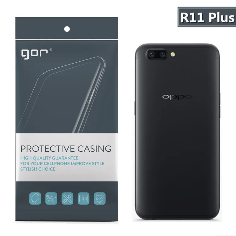 Free shipping !1 pcs GOR Super slim stealth TPU case mobile phone protective shell For OPPO R11 Plus |