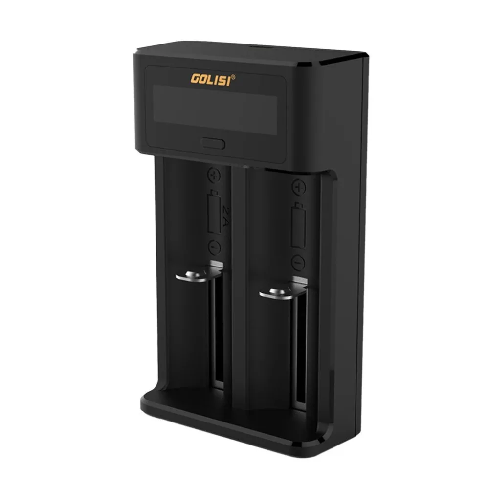Golisi i2 2.0A Smart LCD Battery charger Fast Charging for 18650 21700 Li-ion Ni-MH Ni-Cd AA AAA Rechargeable Battery Golisi i2 2.0A Smart LCD Battery charger Fast Charging for 18650 21700 Li-ion Ni-MH Ni-Cd AA AAA Rechargeable Battery