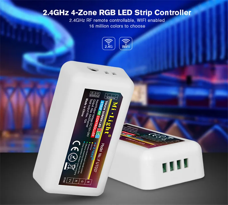 MiLight 2,4G RF беспроводной Одноцветный диммер CCT RGB RGBW RGB+ CCT FUT035 FUT036 FUT037 FUT038 FUT039 Светодиодная лента контроллер