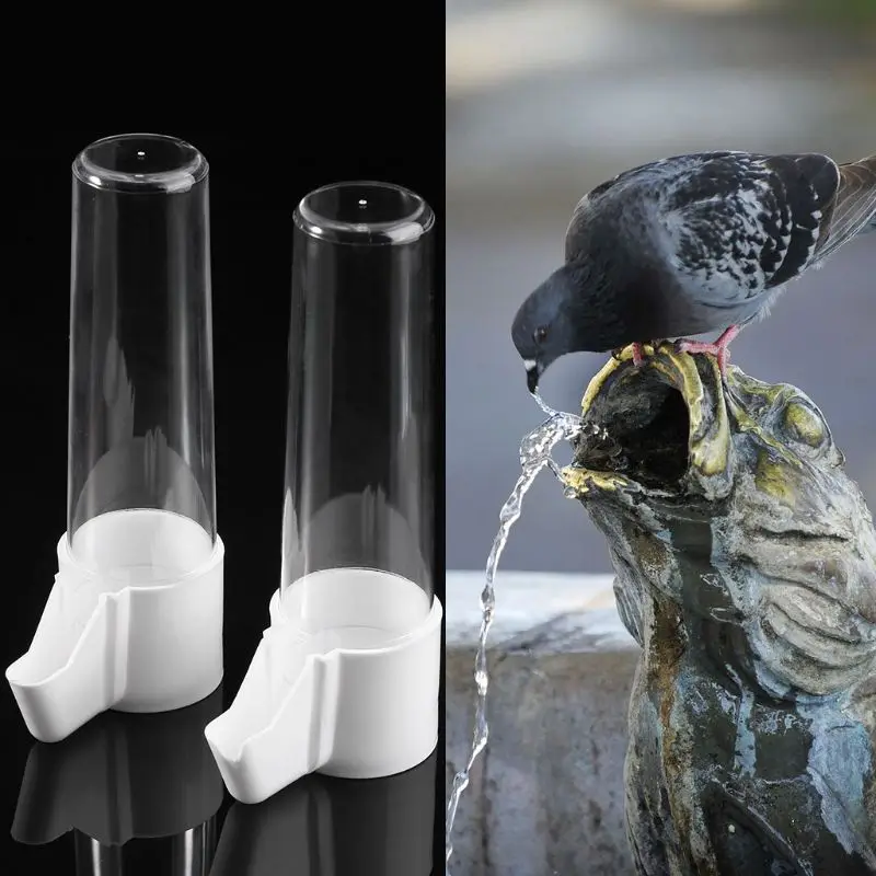 

2Pcs Pet Bird Feeder Parrot Water Feeding Drinking Cup Bowl Cage Supplies JAN-17