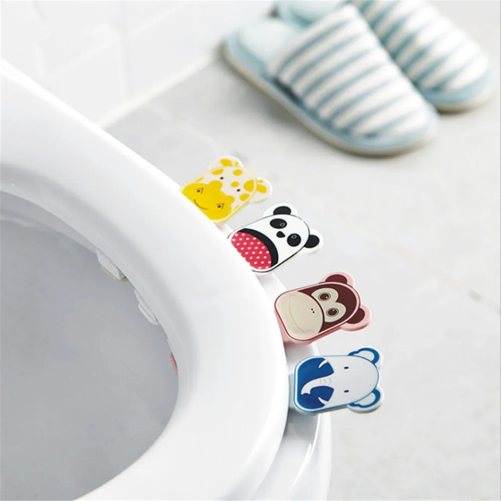 

Bath Bathroom Products Toilet Lid Seat Cover Lifter Lift Handle Stick Avoid Touching Cute Cartoon Toilet Cover Lifting