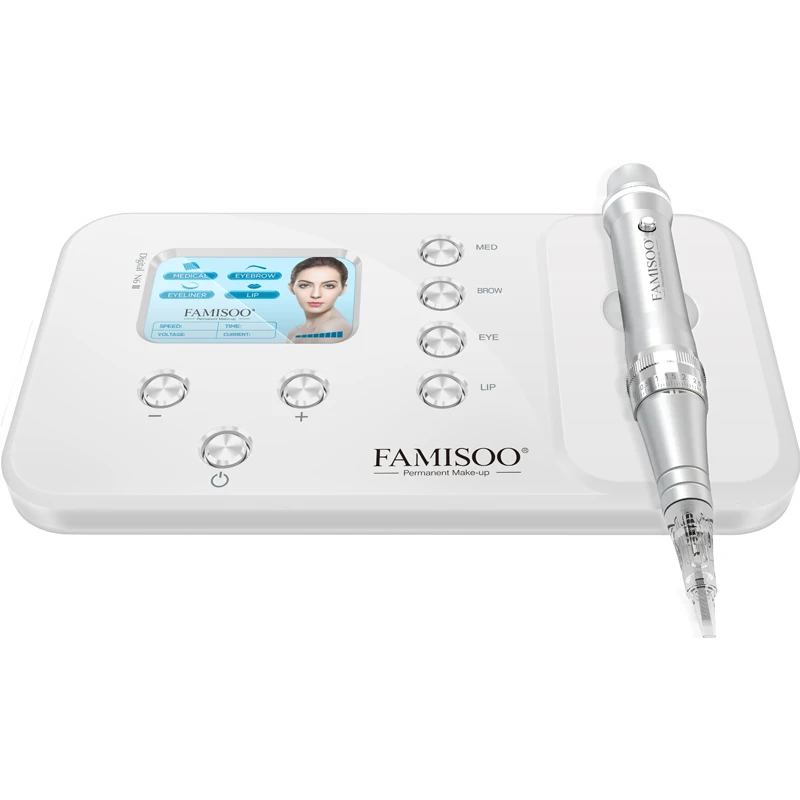 

FAMISOO N6 II Digital Permanent Makeup Tattoo Gun Touch Screen Panel For Eyebrow Eyeliner Lip Tatoo Microblading Machine Rotary