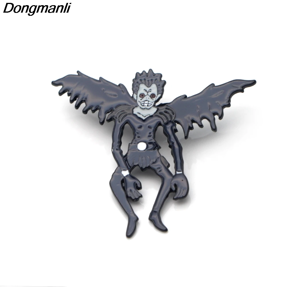 

P2386 Dongmanli 20pcs/lot wholesale Death Note Ryuuku metal Enamel cool Pin and brooches Lapel Pin Badge for fans gift