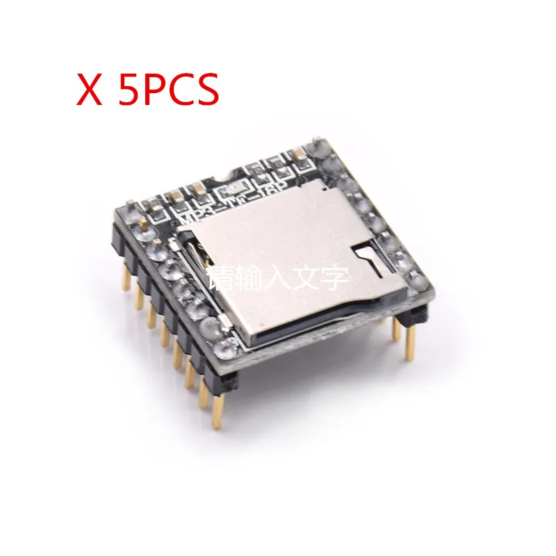 

5PCS Mini MP3 Player Module with Simplified Output Speaker MP3-TF-16P watch peltier pcb raspberry kit lcd nmd