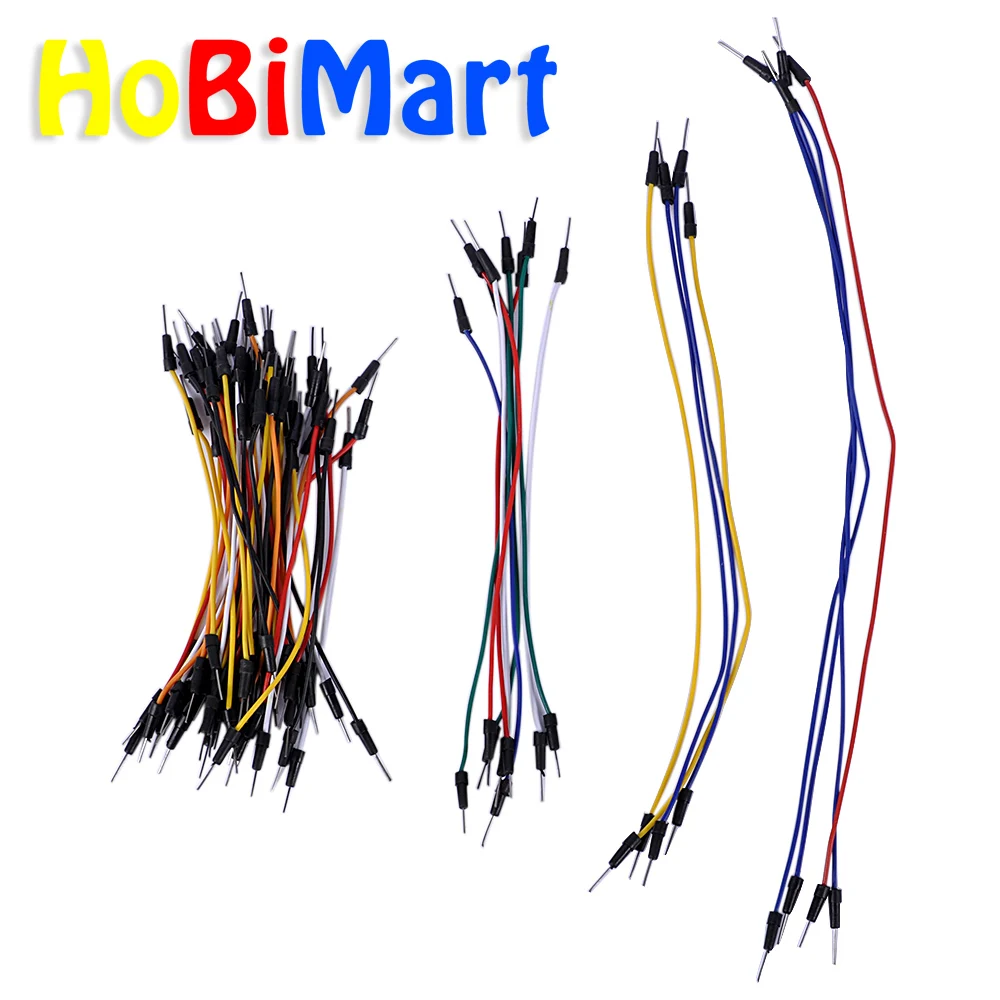 100*65pcs wholesale Jump Wire Male to Solderless Flexible Breadboard Jumper Cable Line DHL Free #J011-a | Электронные компоненты