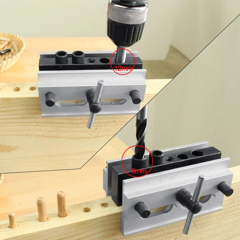 

Self Centering Dowelling Jig Drilling Tools Kit for Wood Working Joinery Punch Locator DAG-ship