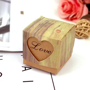 

AVEBIEN 5pcs/lot Holiday party Supplies Gift Box Chocolate Biscuit Box Mini Gift Candy Box Easter Birthday Christening Candy Box