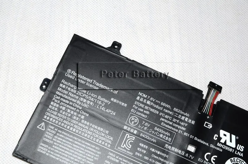 JIGU Оригинальный аккумулятор для ноутбука L14M4P24 L14L4P24 LENOVO YOGA 4 Pro 900 IFI ISE 13ISK|laptop
