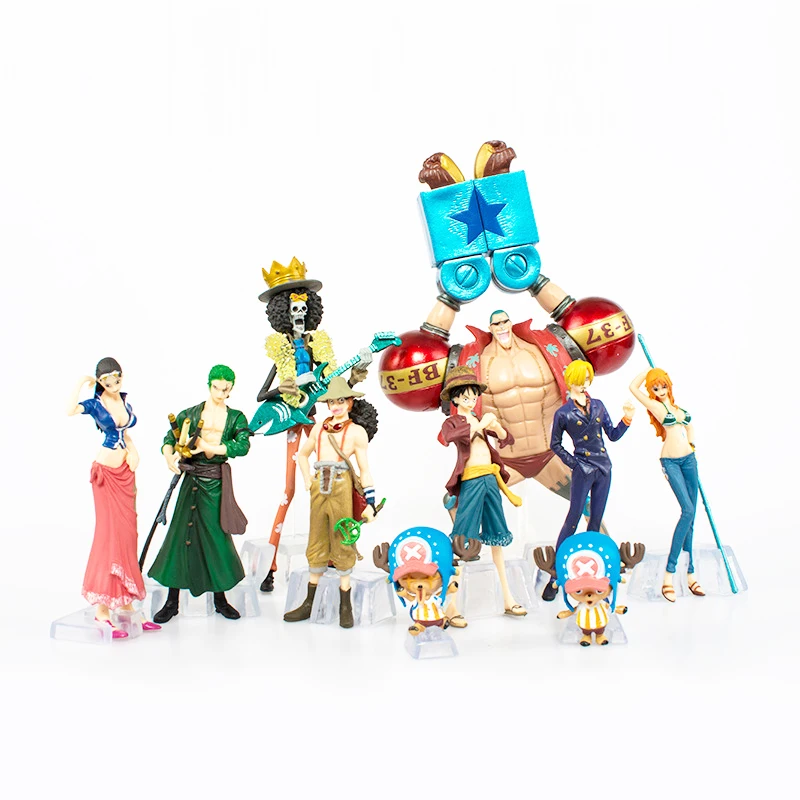 10pcs/set Japanese Anime One Piece Action Figure Collection Toys 2 YEARS LATER luffy Nami Roronoa Zoro Hand-done Toy | Игрушки и хобби