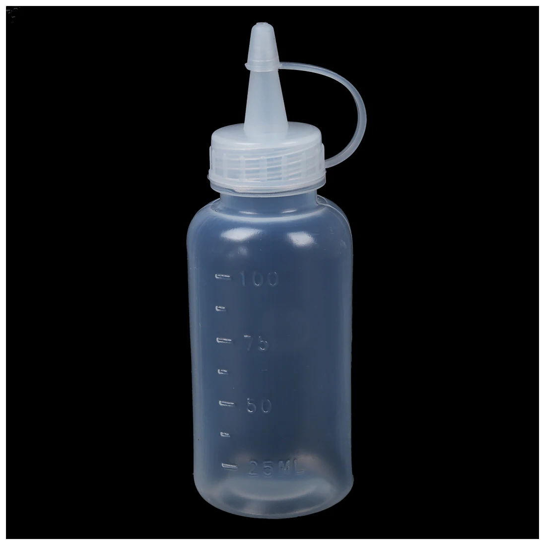 

HTHL-Clear squeezable 100 ml flask, white cover dispenser (10 bottles)