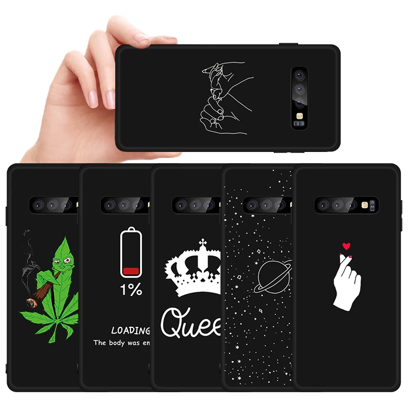 

Silicone Pattern Phone Case For Samsung Galaxy S10 Lite S9 S8 Plus Note 9 A5 A7 2017 A8 A6 J6 J4 Plus 2018 EU Back Cover Housing