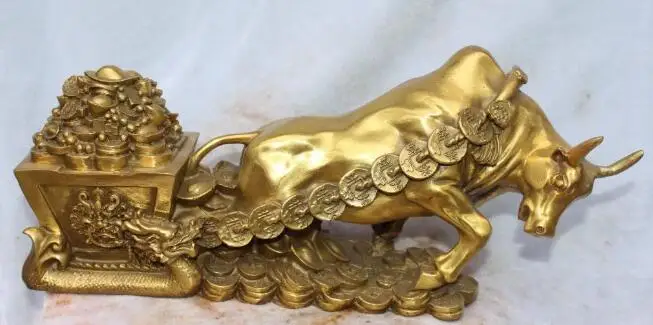 

S01477 12" Marked Tibet Bronze Gilt Dragon Bodhisattva Incense Burner Censer Statue (B0413)