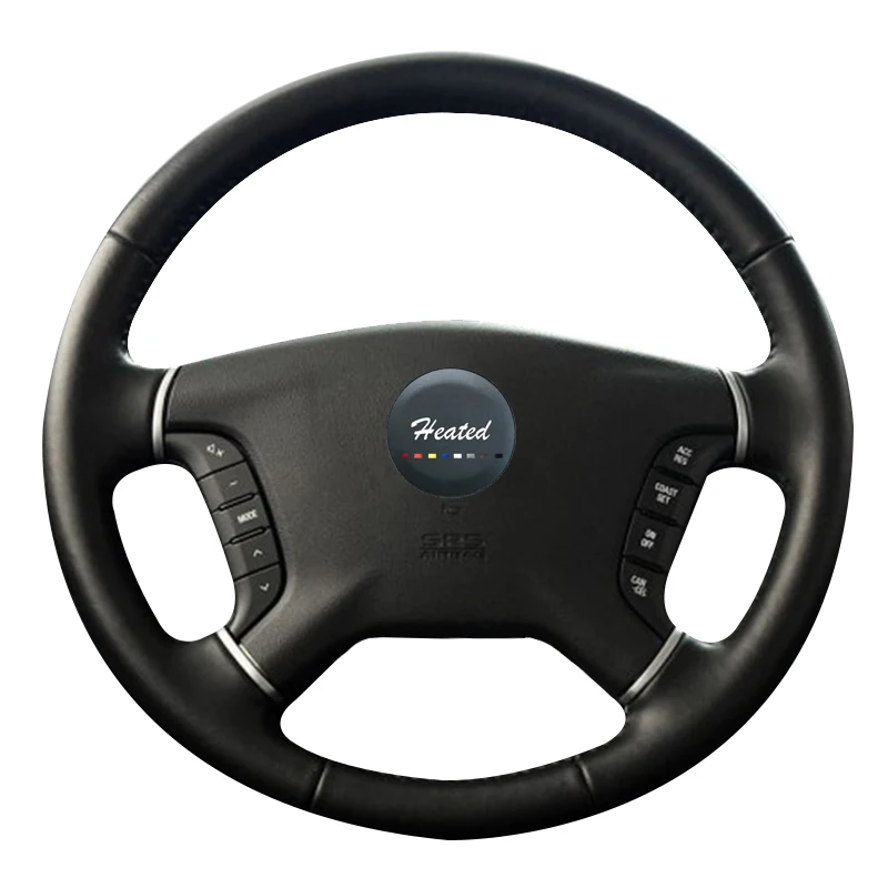 Buy Heated Microfiber leather Car Steering Wheel Cover