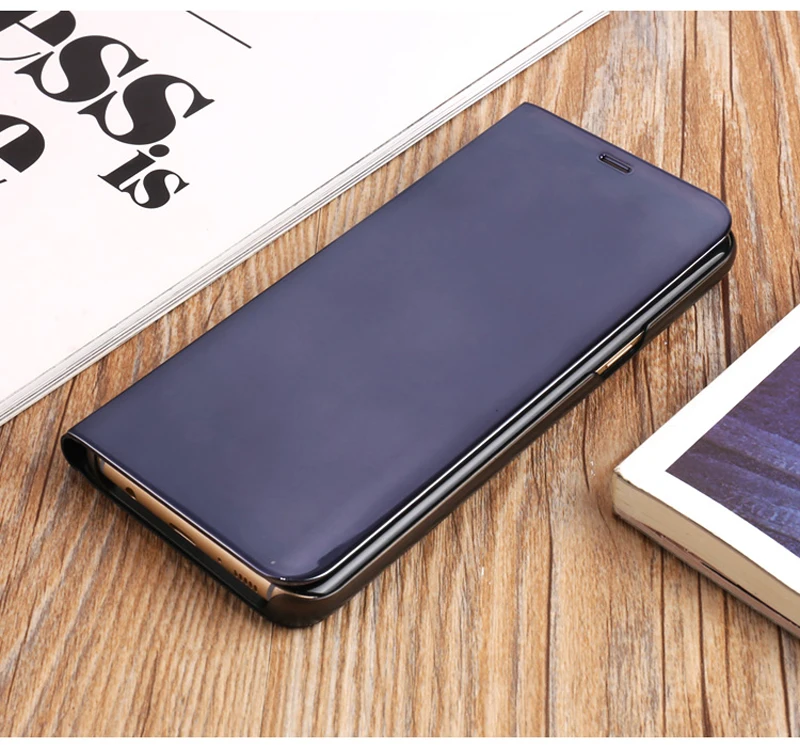 Для samsung Galaxy S6 S7 край S8 S9 плюс A5 A7 A3 J3 J5 J7 Prime чехол s Роскошные Clear View Смарт Кожаный флип-чехол для телефона