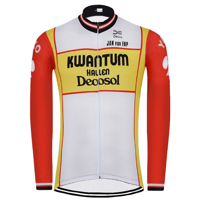 New Retro Classical Thin OR Winter Thermal Fleece Team Cycling Jersey Long Sleeves Customized Road Mountain Top OROLLING