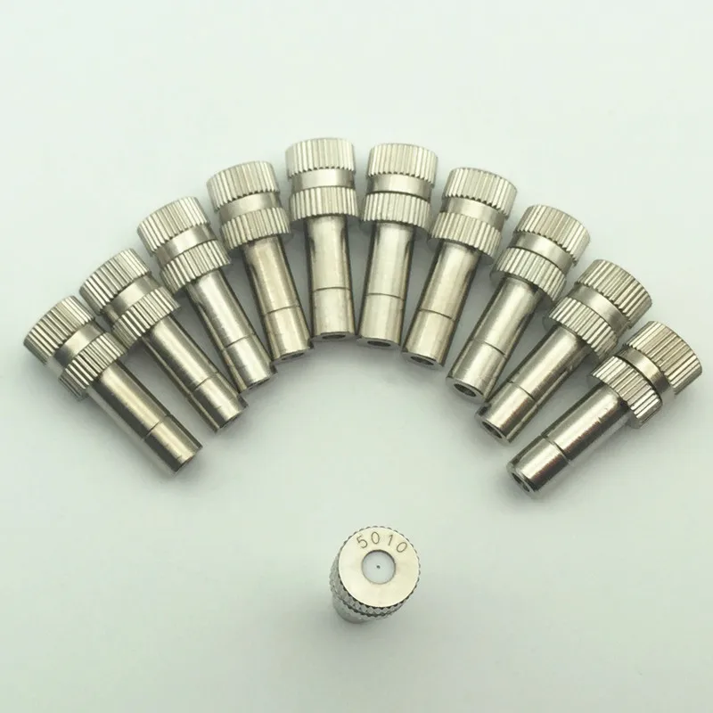 

F014 Low-pressure Slip Lock Mist Nozzle(5-15 bar),Push in Fog Nozzle,Ceramic Orifice and SS body Misting Nozzle(10PCS)