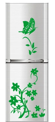 Высококачественная креативная наклейка на холодильник с изображением бабочки, настенная наклейка s домашняя отделка кухни, обои, художественная роспись, цветная - Цвет: Green
