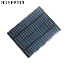 BUHESHUI Epoxy 1 5W 18V Polycrystalline Solar Panel Module Solar Cells DIY Solar System Education 140