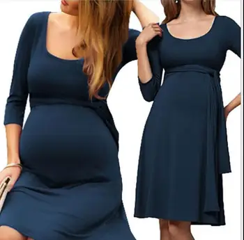 

2019 Maternity Women's Dress Maternity Photography Props Dresses Maternity Pregnant Plus Size