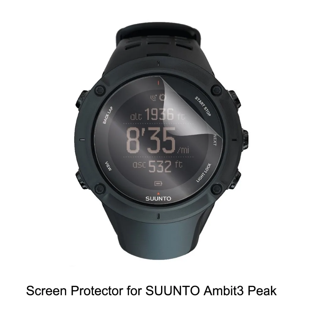 

2* Clear LCD Water Repel TPU Shield Film Anti-Scratch Screen Protector Cover for SUUNTO Ambit3 Peak / Sports