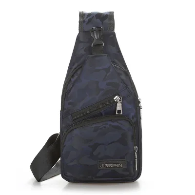 Внешняя USB зарядка мужские нагрудные сумки камуфляжная дорожная сумка через плечо мужская сумка-мессенджер нагрудная сумка женские сумки на плечо - Цвет: Dark blue