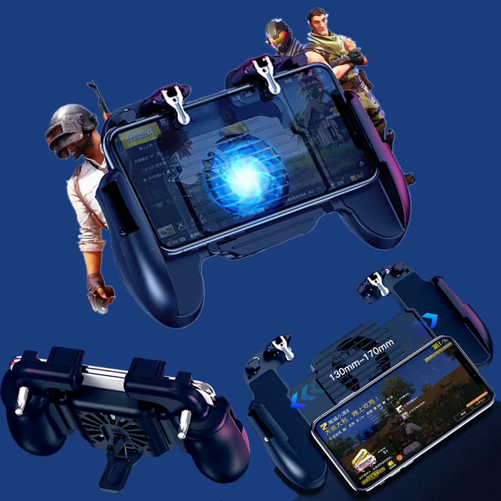 

Pubg Controller joystick Pubg Mobile Gamepad Game Controller phone Trigger Control Joystick For IPhone Android With cooling Fan
