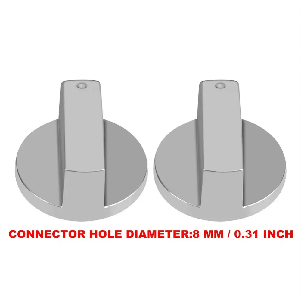 2 шт Домашняя кухня 6 мм газовые ручки для кухонной плиты плита духовка варочная панель Части Металлический переключатель управления - Цвет: 2