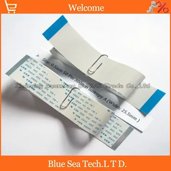 

50 Pin FFC FPC Flexible Flat Cable 0.5mm pitch 50pin 300mm Isotropy A or Anisotropy B cable,20624.Welcome custom-made Order.